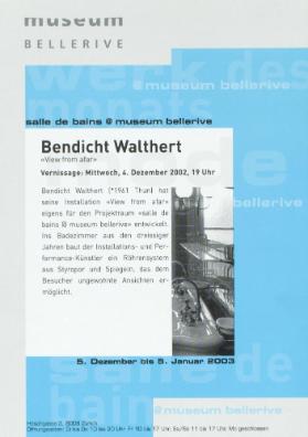 Bendicht Walthert - "view from afar", salle de bains @ museum bellerive






