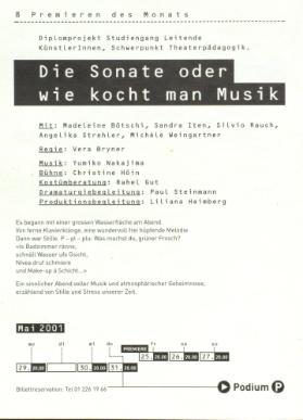 Die Sonate oder Wie kocht man Musik
