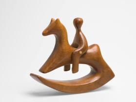 Schaukelpferd mit Reiter