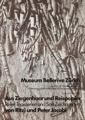 Aus Ziegenhaar und Reispapier - Relief-Tapisserien und Soft-Zeichnungen von Ritzi und Peter Jacobi - Museum Bellerive Zürich