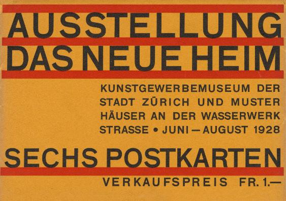 Ausstellung Das neue Heim