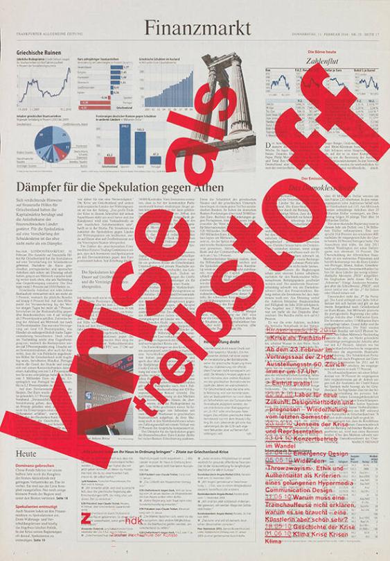 Krise als Treibstoff - Ringvorlesung FS 2010 - ZHdK