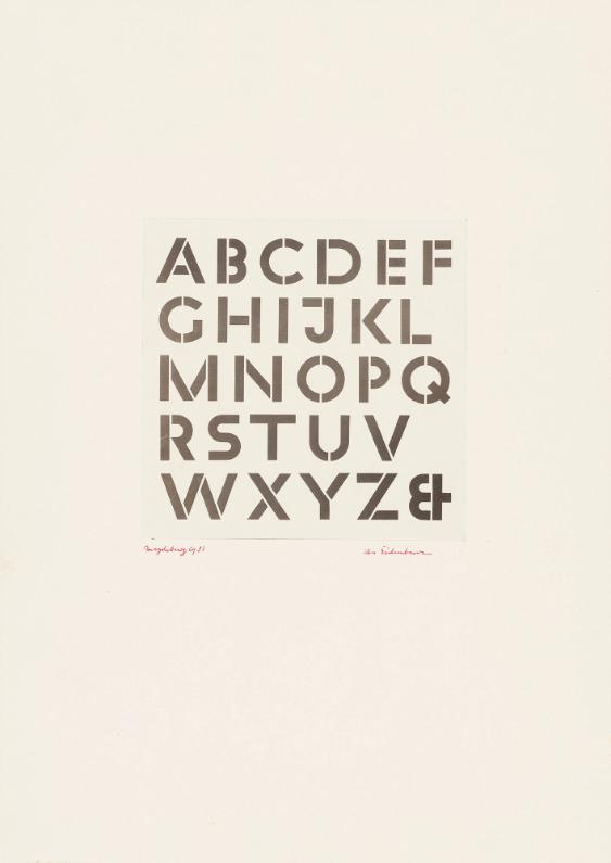 [Alphabet, Schriftklasse Magdeburg]