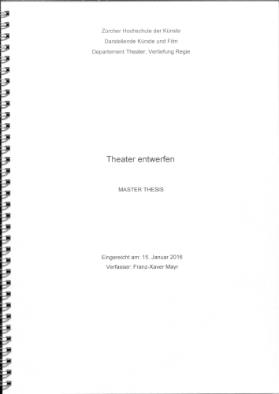 Theater entwerfen