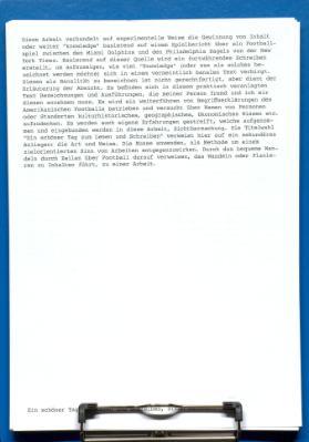 Ein schöner Tag zum Lesen und Schreiben