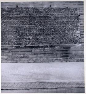 Schrifttafel in Kirche Torcello