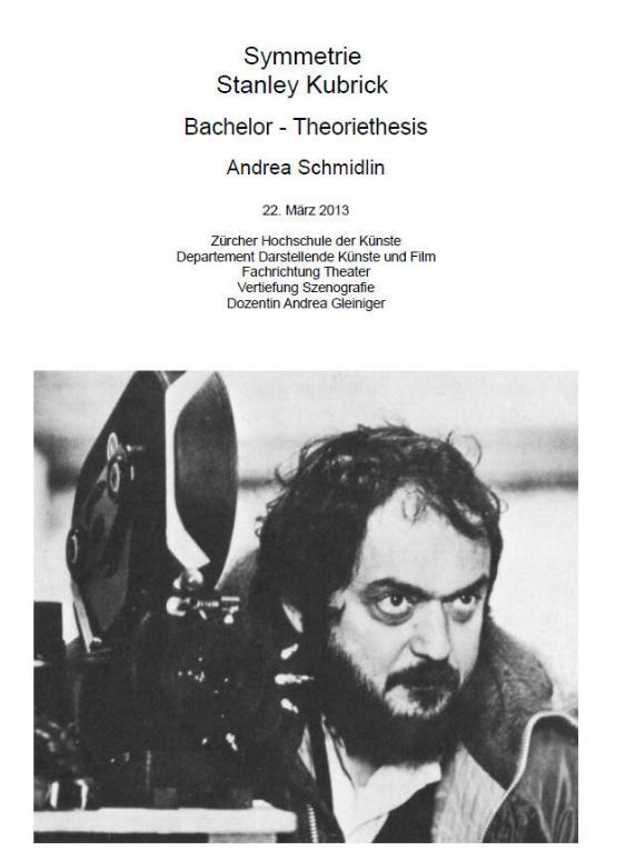 Symmetrie Stanley Kubrick