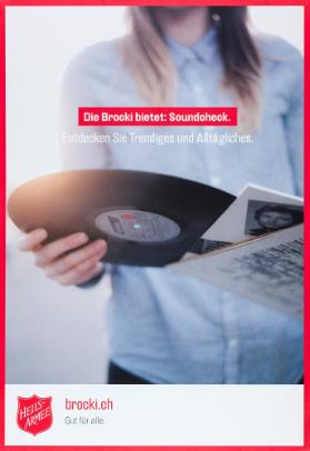 Die Brocki bietet: Soundcheck. Entdecken Sie Trendiges und Alltägliches. brocki.ch - Gut für alle. Heilsarmee