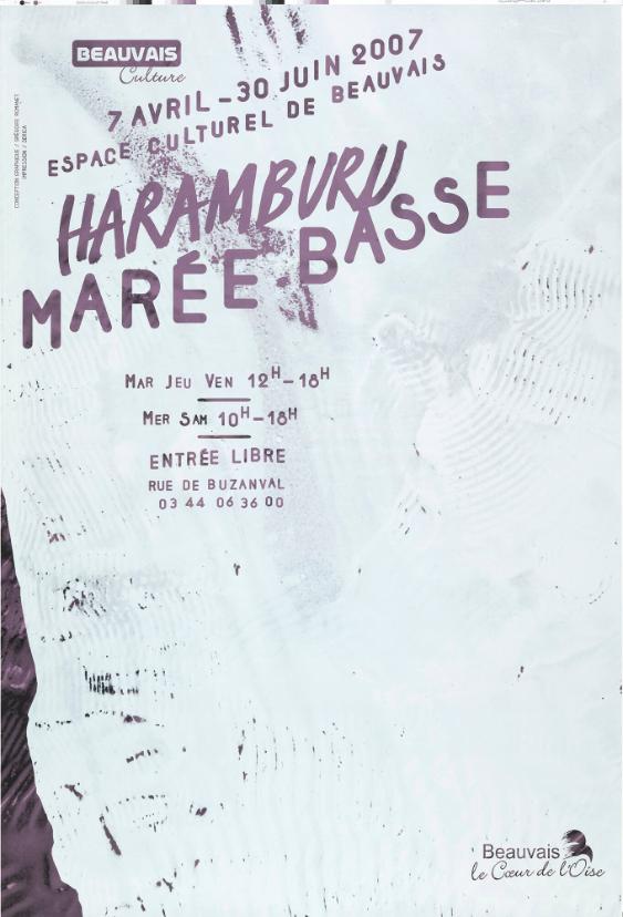 Haramburu - Marée basse - Espace culture de Beauvais