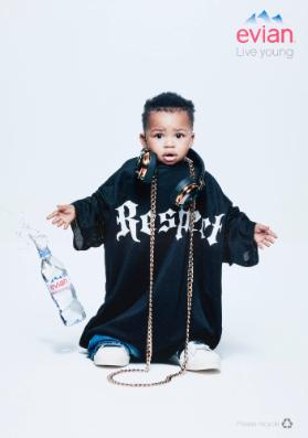 Evian - Live young - Please recycle - Respect