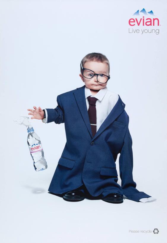 Evian - Live young - Please recycle