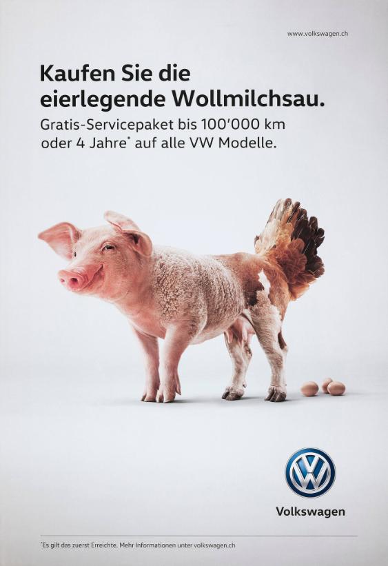 Kaufen Sie die eierlegende Wollmilchsau. Volkswagen