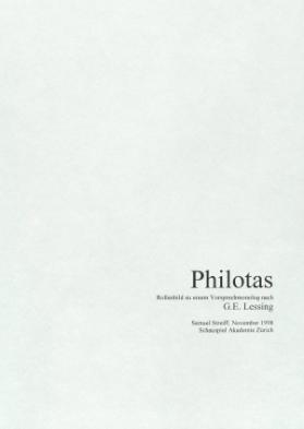 G. E. Lessing - Philotas