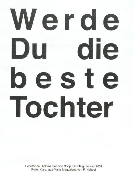 Werde Du die beste Tochter