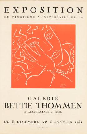 Exposition du vingtième anniversaire de la Galerie Bettie Thommen