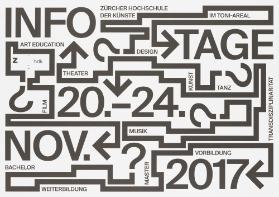 Infotage im Toni-Areal - Zürcher Hochschule der Künste