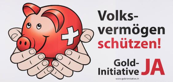 Volsvermögen schützen - Gold-Initiative Ja