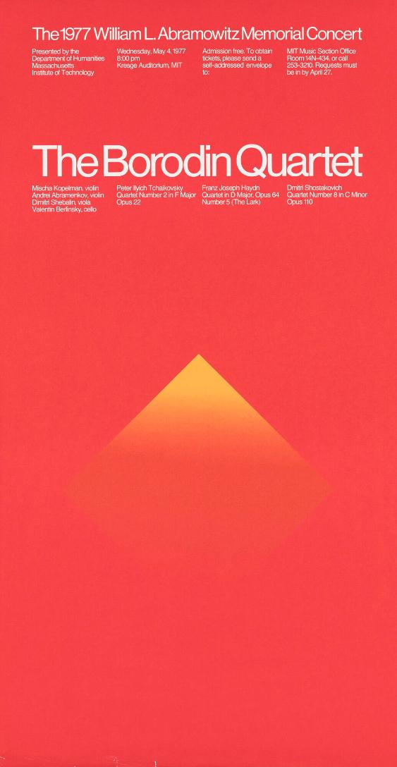 The Borodin Quartet - The 1977 William L. Abramowitz Memorial Concert - Music at MIT