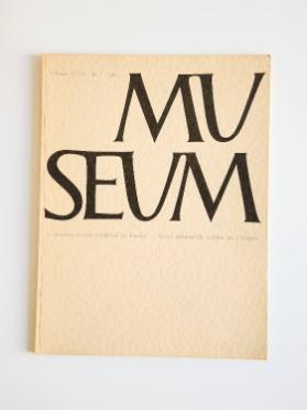Museum, Volume XVIII No 1