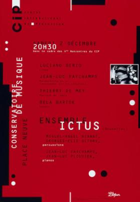 Ensemble ICTUS - Conservatoire de musique - Cip Centre international de  percussion