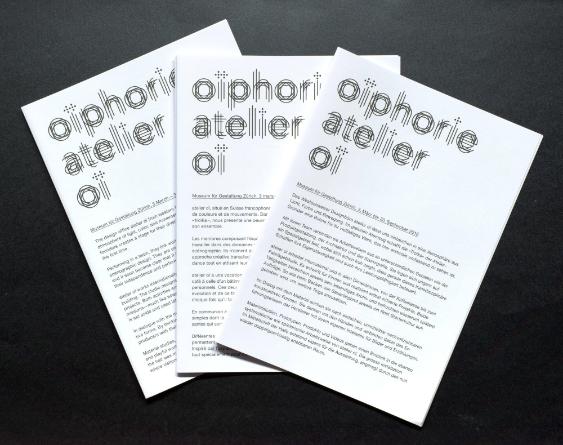 Oïphorie atelier oï; Auflageblätter