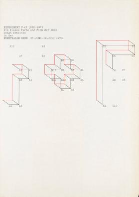 Experiment F + F 1965-1970 - Die Klasse Farbe und Form der KGSZ zeigt  Arbeiten in der Kunsthalle Bern