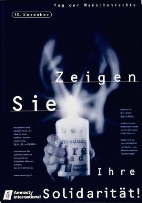 Zeigen Sie Ihre Solidarität! Tag der Menschenrechte - 10. Dezember - Kaufen Sie die "Kerze der Freiheit" - Amnesty International