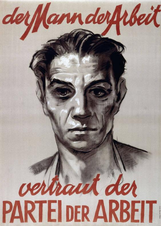 Der Mann der Arbeit vertraut der Partei der Arbeit