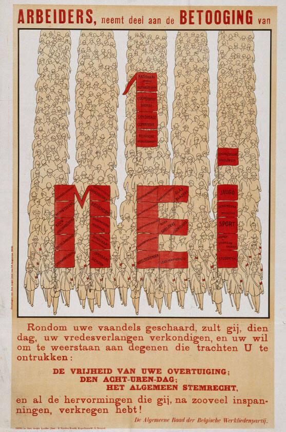 Arbeiders, neemt deel aan de Betooging van 1.Mei