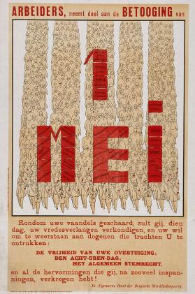 Arbeiders, neemt deel aan de Betooging van 1.Mei
