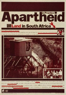 Apartheid in Practice - Land in South Africa - 87% of land is reserved for the whites - the africans are divided into ten tribal categories which are allocated only 13% of the land - the so-called Bantustans (...)