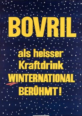 Bovril als heisser Kraftdrink winternational berühmt!