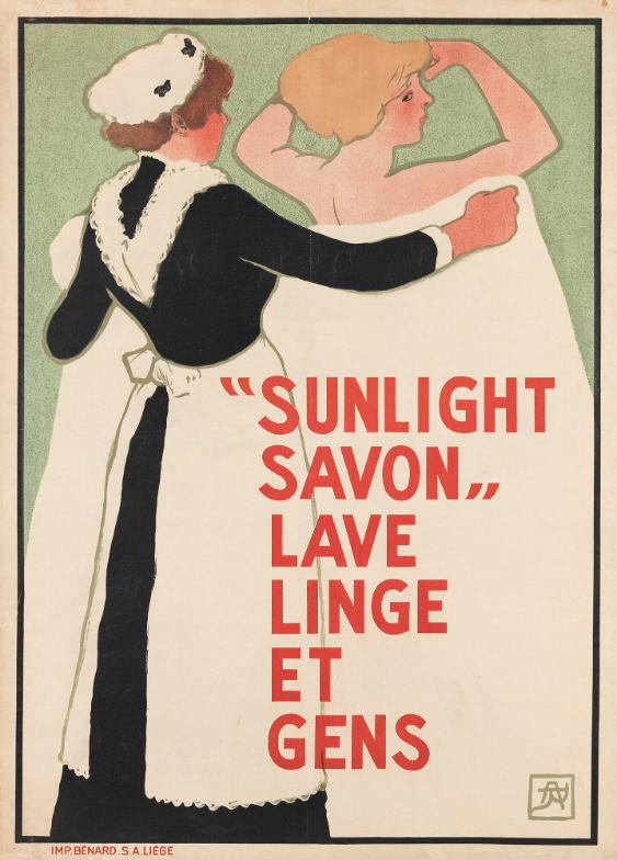 "Sunlight savon" lave linge et gens