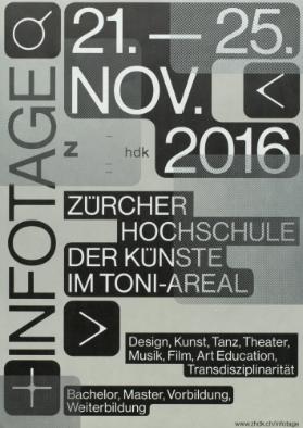 Infotage, 21. -25. November 2016