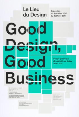 Le Lieu du Design - Good Design, Good Business - Design graphique et publicité par Geigy 1940-1970
