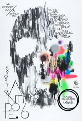 Exposition Antidote. 6 - Galerie des Galeries Lafayette - Victor Man - Pietro Roccasalva - Markus Schinwald - Niels Trannois - Tatiana Trouvé - Ulla von Brandenburg - Andro Wekua