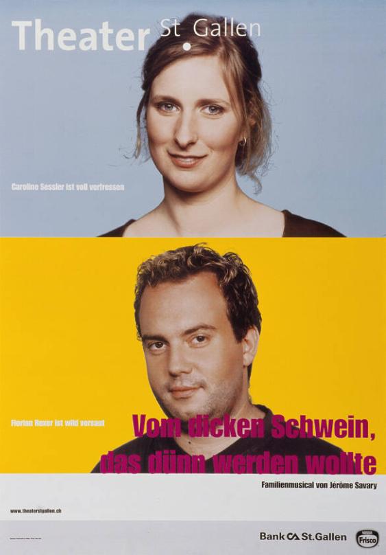 Vom dicken Schwein, das dünn werden wollte - Familienmusical von Jérôme Savary - Carolina Sessler ist voll verfressen - Florian Rexer ist wild versaut