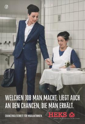 Welchen Job man macht, liegt auch an den Chancen, die man erhält. Chancengleichheit für Migranten. HEKS