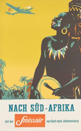 Nach Süd-Afrika mit der Swissair von Geneva nach Johannesburg