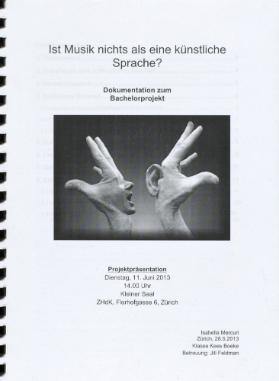 Ist Musik nichts als eine künstliche Sprache?
