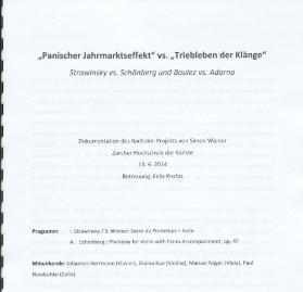 "Panischer Jahrmarktseffekt" vs. "Triebleben der Klänge"
