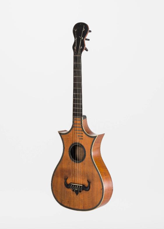 Gitarre mit lyraförmigem Korpus