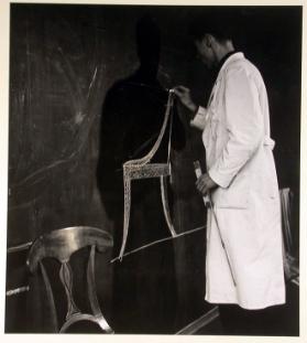 Schülerausstellung 1953 , Arbeit im Innenausbau
