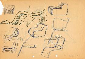 Variationen zum Soft Chair und zur Skulptur "Symptom II"