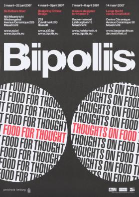NAiM / Bureau Europe - Bipolis - Food for Thought - Thoughts on food