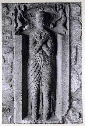 Kreuzgang in Elne ; Schulreise nach Frankreich ; Apostel