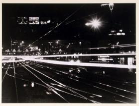 Probefilm ; Geleiseanlage bei Nacht ( Zürich )