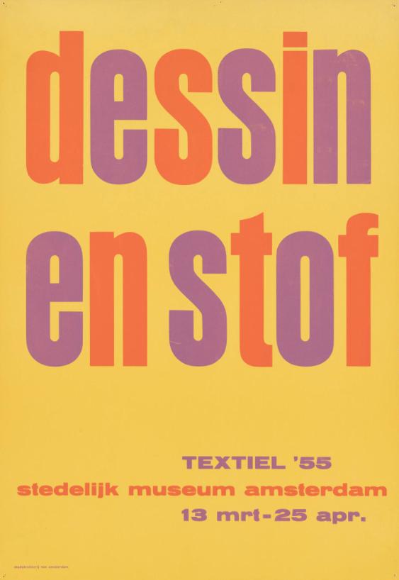 Dessin en stof - Textiel '55 - Stedelijk Museum Amsterdam