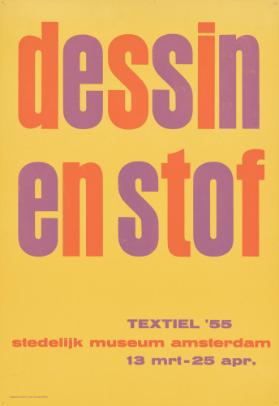 Dessin en stof - Textiel '55 - Stedelijk Museum Amsterdam