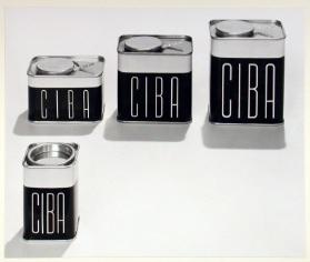 Komposition von 4 verschiedenen CIBA Büchsen